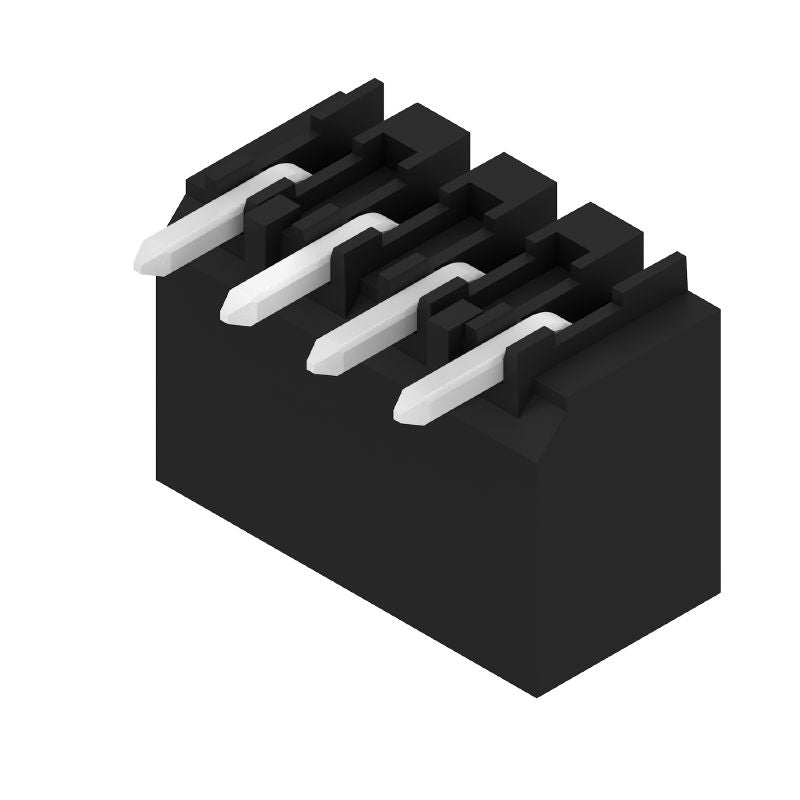 1272710000 - 3.50mm 4-Pole Black PCB Plug-In Connector, THT/THR  (Pack of 385)