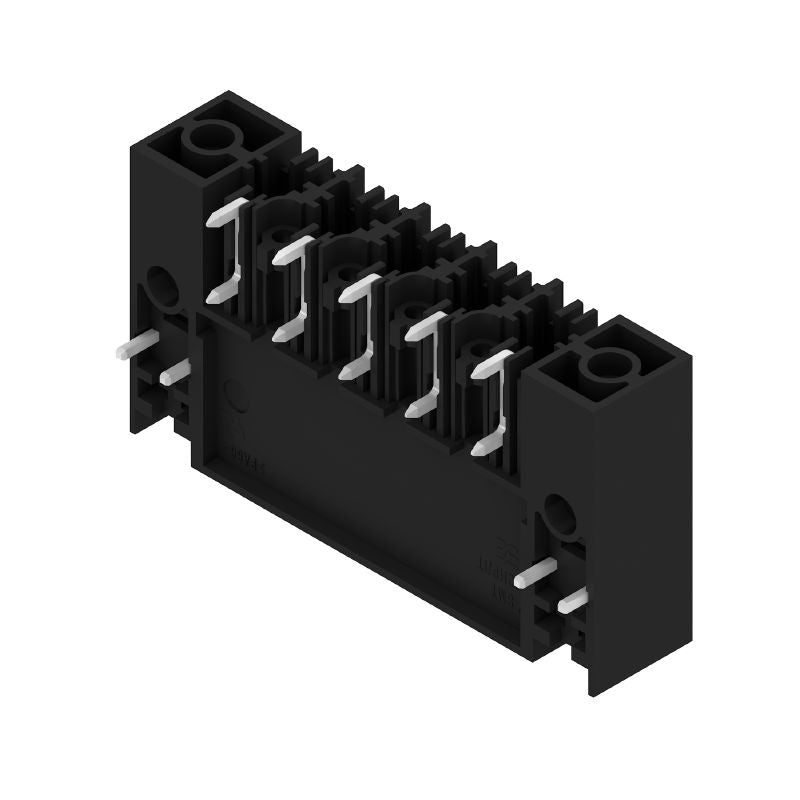 2499710000 - 7.62mm 5-Pole Black PCB Connector with Solder Flange  (Pack of 30)