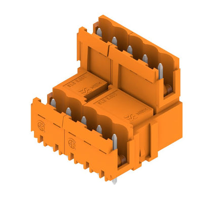 1726770000 - 5.08mm 10-Pole Male PCB Connector, 180° Angle, Orange  (Pack of 50)