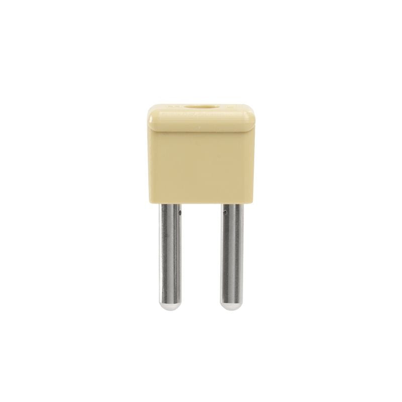 0270760000 - Beige 2-Pole Cross-Connector, 12mm Width, 44A Rated  (Pack of 20)