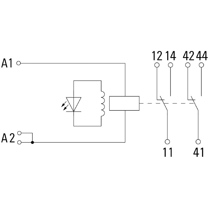 1542390000 - 230V AC Relay Module with Dual Contacts  (Pack of 10)