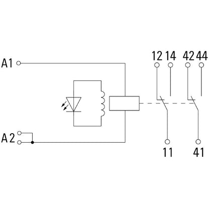 1542390000 - 230V AC Relay Module with Dual Contacts  (Pack of 10)