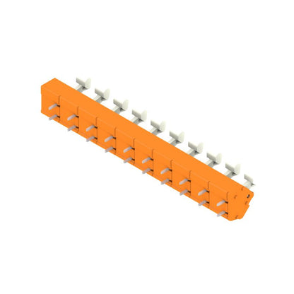 1954010000 - 10-Pole Terminal Block, 10mm Pitch, 3.5mm Solder Length, Orange  (Pack of 100)
