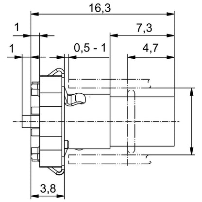 2422140000 - M8 Connector with 8 Poles, RoHS, -25 to 95°C Range  (Pack of 25)
