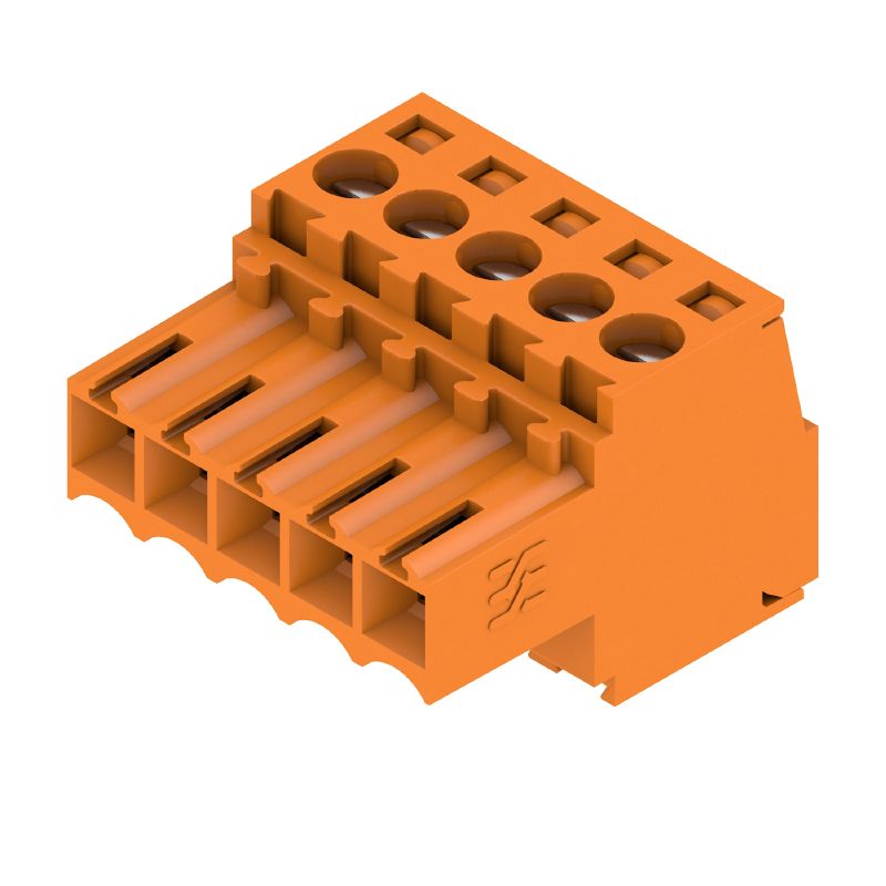 1597390000 - 3.50mm 5-Pole Female PCB Connector, 180° Clamping Yoke  (Pack of 102)