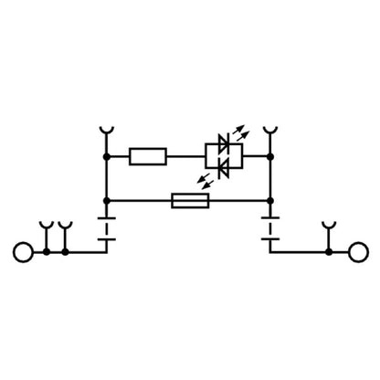 2434390000 - Black 250V Fuse Terminal, 4mm² Push-In Technology  (Pack of 50)