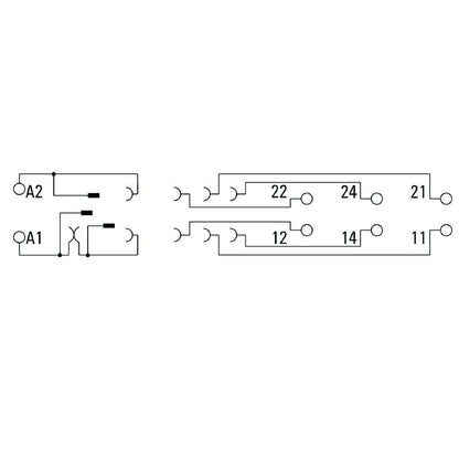 7760056351 - 8A D-SERIES Relay Socket with 2 CO Contacts  (Pack of 10)