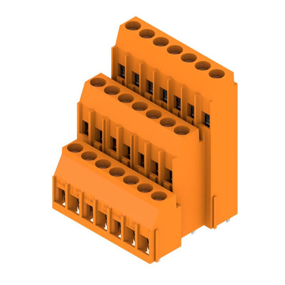 1979090000 - 5.08mm Pitch Orange PCB Terminal, 21 Poles at 90° Angle  (Pack of 20)