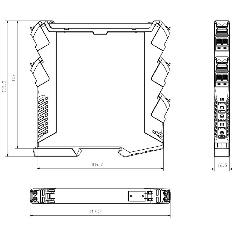 1519270000 - OMNIMATE CH20M 12.5mm Black Electronic Housing Kit