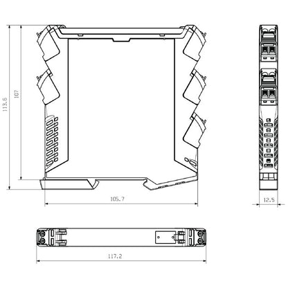 1519270000 - OMNIMATE CH20M 12.5mm Black Electronic Housing Kit