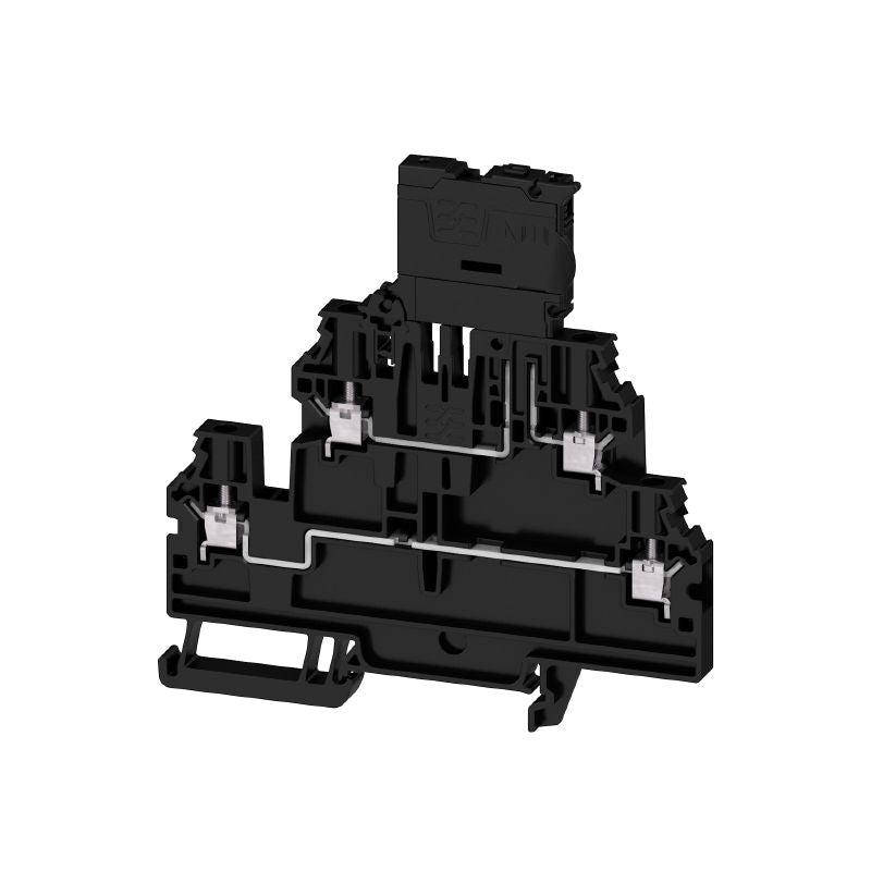 2894030000 - Black 4mm² Fuse Terminal for TS 35 Rail, 6.3A, 150V  (Pack of 50)
