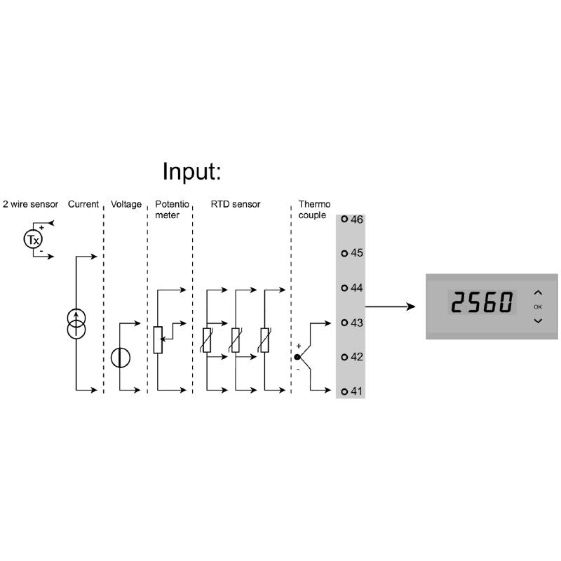 2920060000 - Digital Display for Panel Installation, Real-Time Process Values