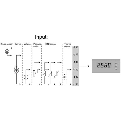 2920060000 - Digital Display for Panel Installation, Real-Time Process Values