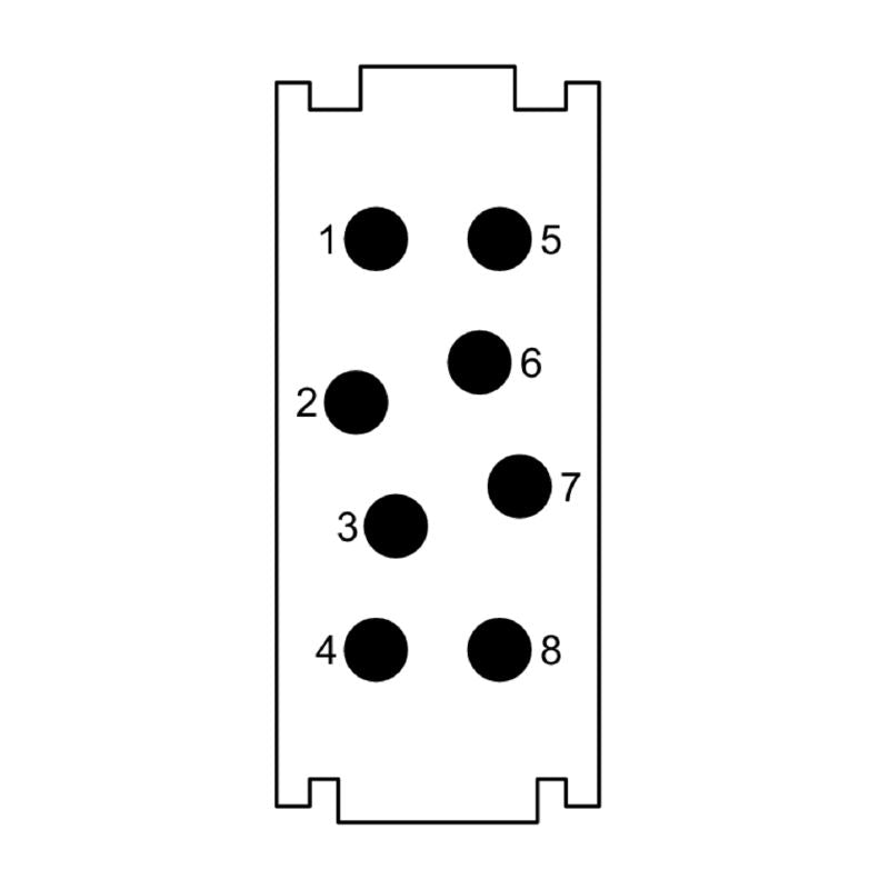 2748440000 - 400V 8-Pole Signal Module with PUSH IN System