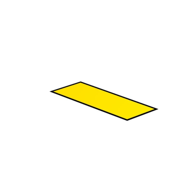 1686210000 - Yellow Acrylic Device Markers, 22x56mm - 600 pcs  (Pack of 25)