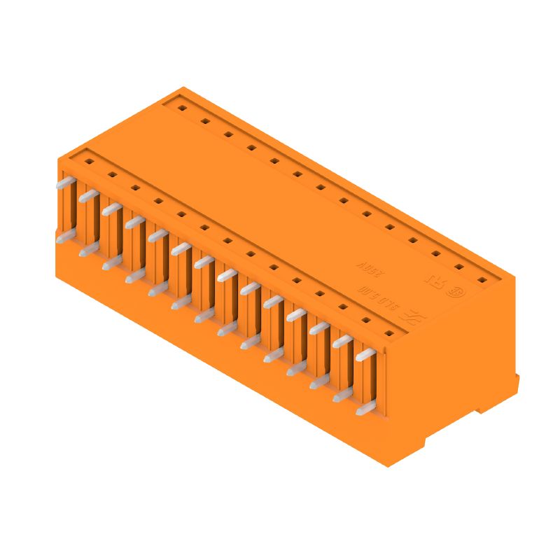 1614470000 - 5.00mm Male PCB Connector with 28 Poles, Orange Finish  (Pack of 10)