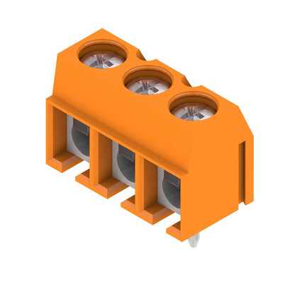 1760500000 - Orange 5.08mm PCB Terminal, 3 Poles, 90° Angle  (Pack of 500)