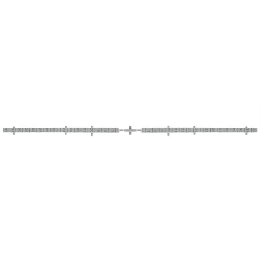 1340340000 - Grey 2mm Horizontal Partition Plate, 100mm Depth, 225mm Height  (Pack of 10)
