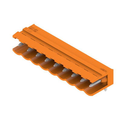 1571200000 - 5mm 9-Pole Male Connector with THT Solder, Tinned Orange  (Pack of 50)