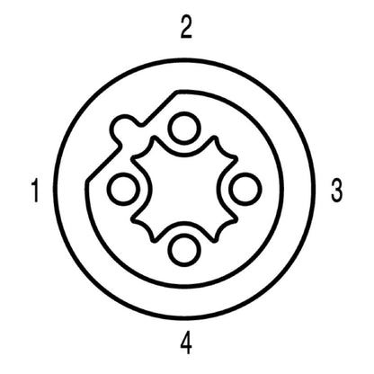 1454710000 - RoHS Compliant 4-Pole Socket Connector SAIBEND M12