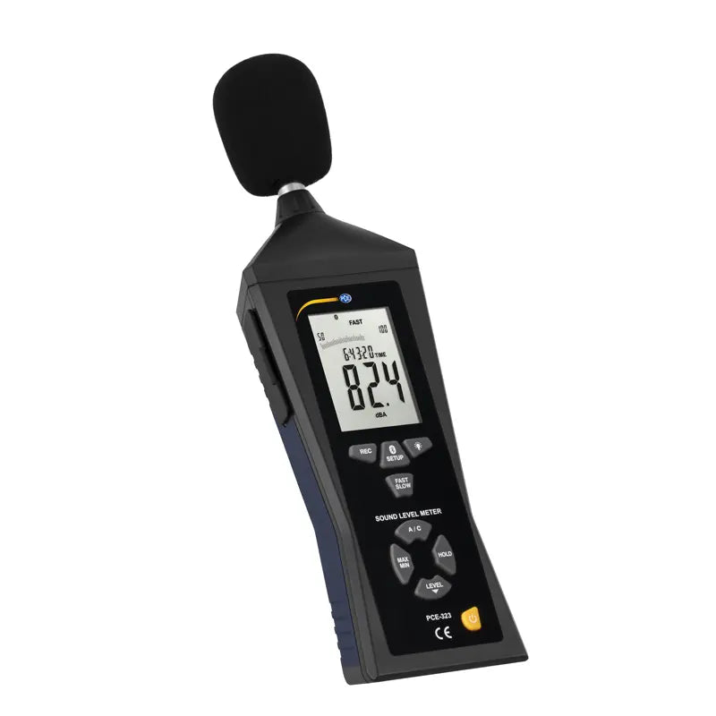 PCE-323 - Bluetooth Decibel Meter, 30-130 dB Range, Live Data Logging