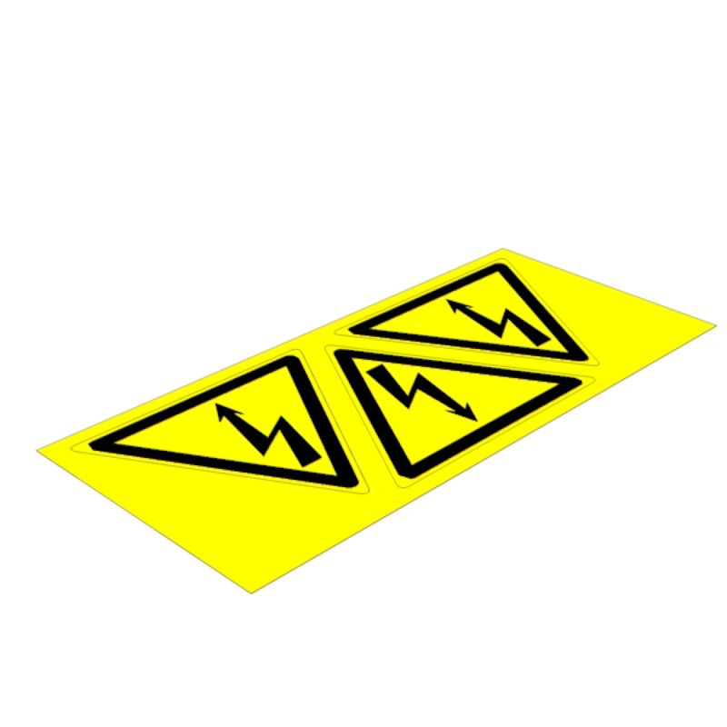 1700550001 - Yellow 100x100mm Device Markers, Permanent Adhesive, 30 Pack  (Pack of 10)