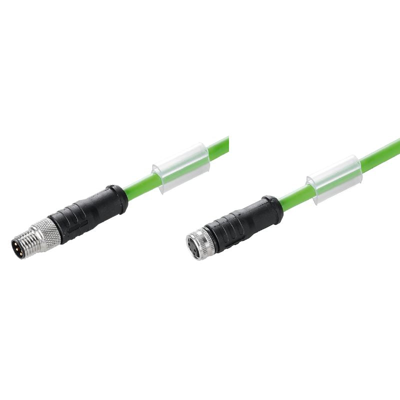 1296771000 - 10m Shielded M8 Bus Line with 4-Pole Connectors