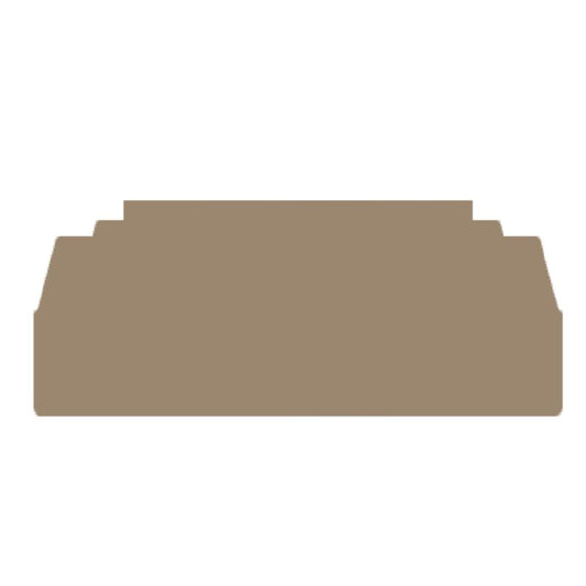 1879910000 - Dark Beige Wemid End Plate 87mm x 2mm for Terminals  (Pack of 20)