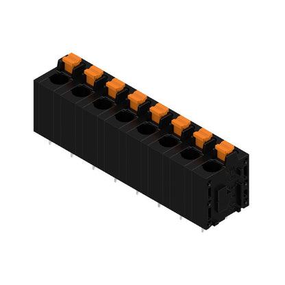 2774490000 - 8-Pole Black PCB Terminal, 3.5mm Pins, 1000V, Push-In Mechanism  (Pack of 25)