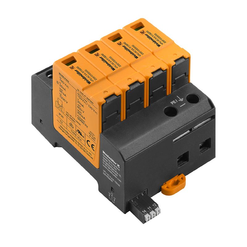 2591000000 - Low Voltage Surge Arrester with Remote Contact, Compliant Design