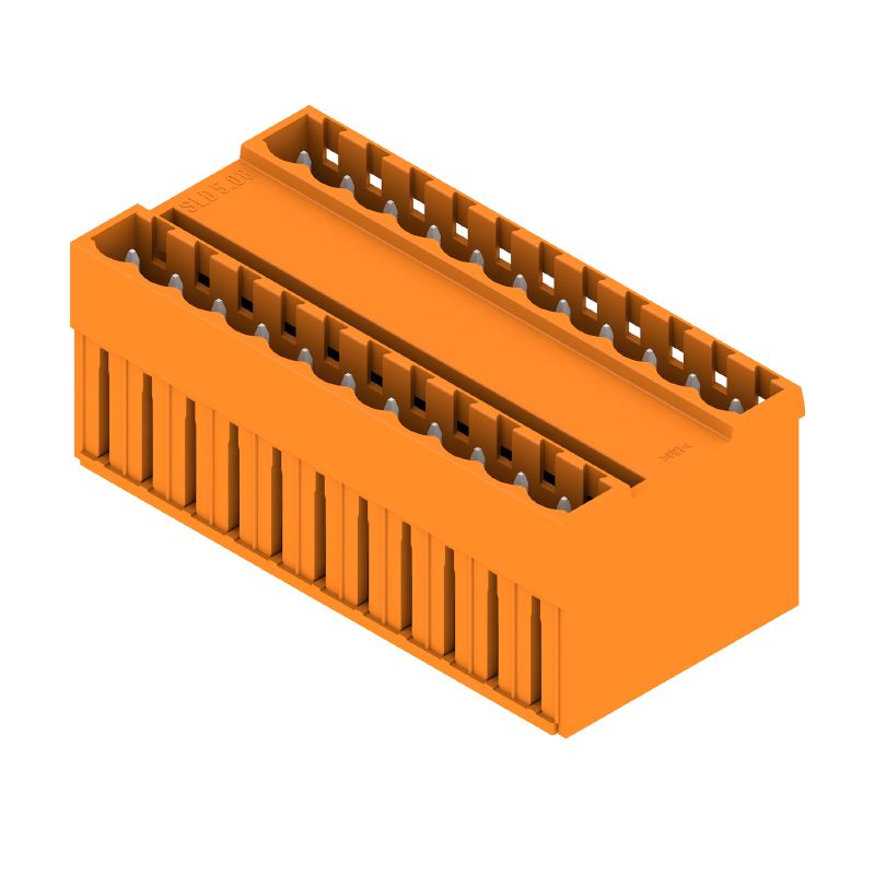 1602480000 - 5.08mm 22-Pole Orange PCB Connector, THT Solder  (Pack of 10)