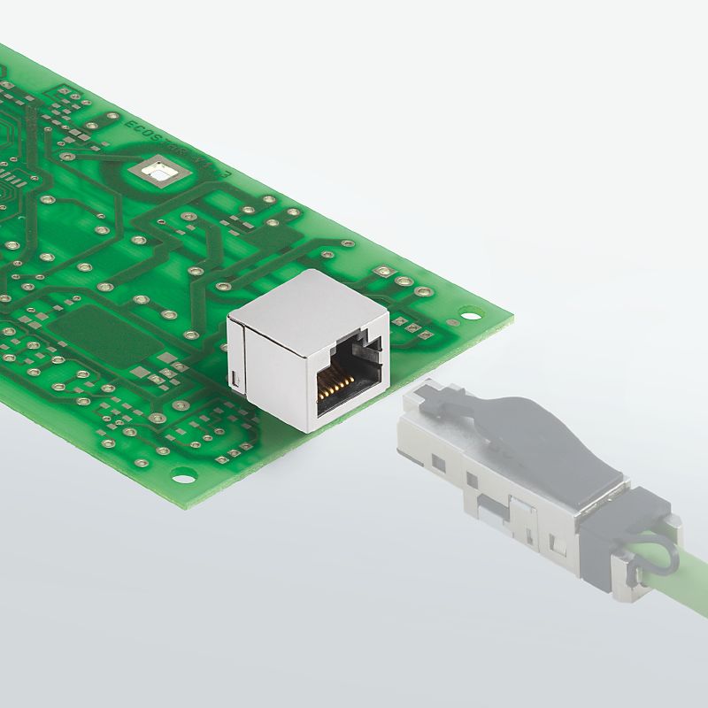 1455240000 - Cat. 5 Right Angle PCB Connector with 8 Poles  (Pack of 140)