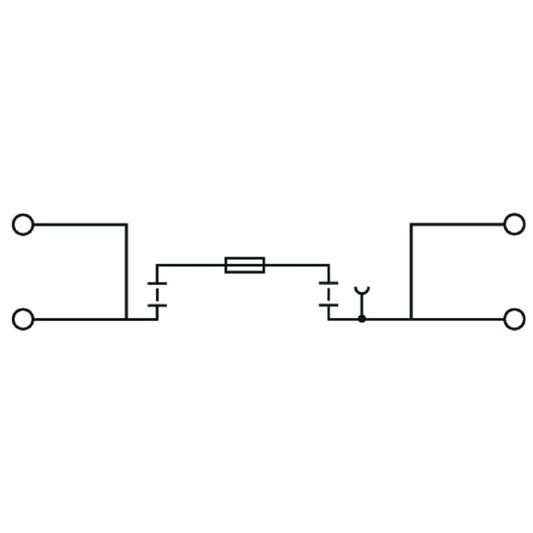1826200000 - Black Fuse Terminal 2.5 mm² with Tension-Clamp Connection  (Pack of 20)