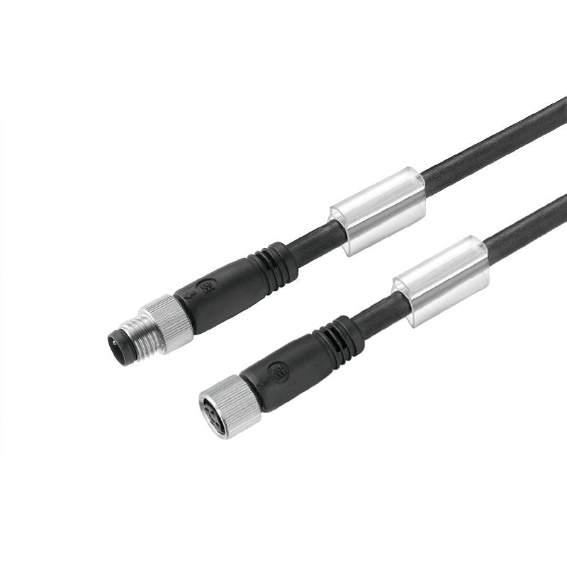 1981901250 - 12.5m Shielded M8 Connection Line, 4-Pole Configuration