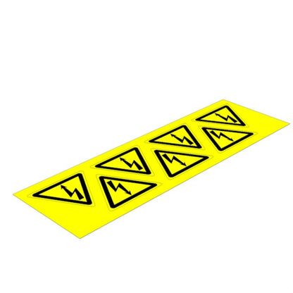 1700540001 - Yellow 50mm Device Markers, 70 Count, Permanent Adhesive  (Pack of 10)