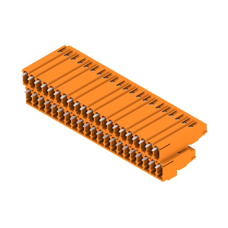 1769430000 - Orange 5.08mm PCB Terminal, 42 Poles, 3.5mm Solder Pin  (Pack of 10)