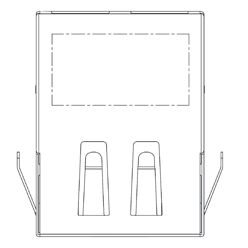 2564410000 - 90° RJ45 Transformer Jack with 8 Poles, Durable PA 9T  (Pack of 200)
