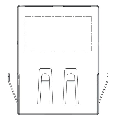 2564410000 - 90° RJ45 Transformer Jack with 8 Poles, Durable PA 9T  (Pack of 200)
