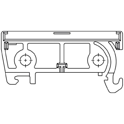 1011600000 - Orange 8mm DIN End Plate, 45mm High, PA 66  (Pack of 20)