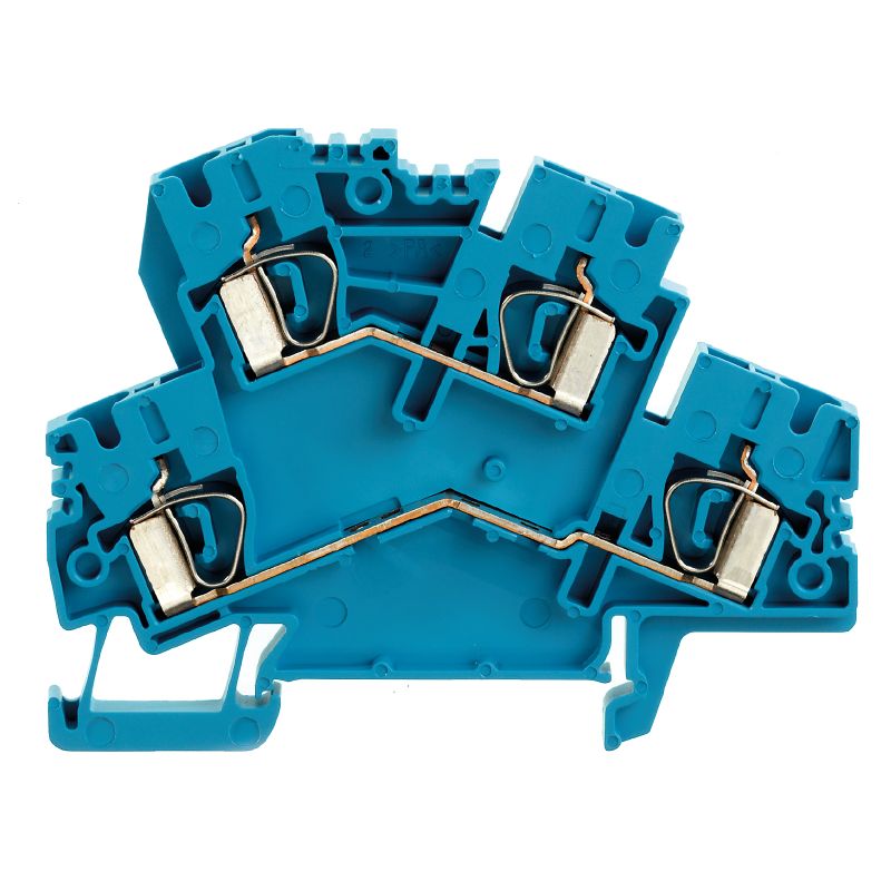 8670850000 - Blue Double-Tier Terminal, 4mm², 32A, 800V Rated  (Pack of 50)