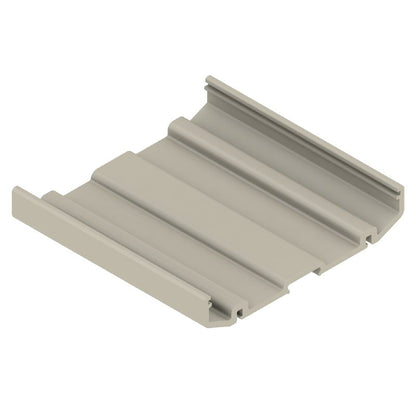 4010870000 - 2000mm Pebble Grey PVC Profile Housing  (Pack of 2)