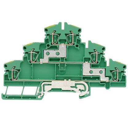 1131740000 - Green and Yellow 2.5 mm² Terminal Block with Tension-Clamp  (Pack of 50)
