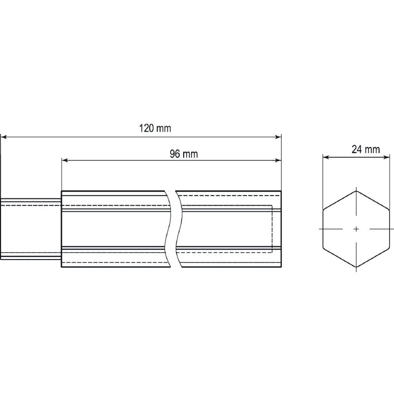 2593130000 - IP67 Rated 24V Stainless Steel Housing Device, 96mm Height