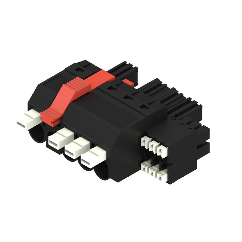 2629130000 - 4-Pole 7.62mm PCB Plug Connector, 180° Direction, PUSH IN  (Pack of 36)