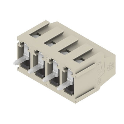 1913150000 - 5mm PCB Terminal with 4 Poles, 90° Angle, Pebble Grey  (Pack of 90)
