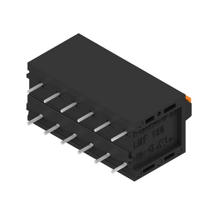 1425070000 - 5mm PCB Terminal with 6 Poles, Black, 180° Orientation  (Pack of 45)
