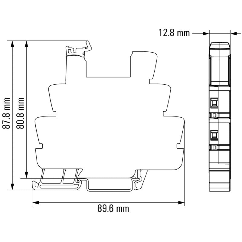1124030000 - 230V Relay Socket 10A, 87.8mm Deep, UL Approved  (Pack of 10)