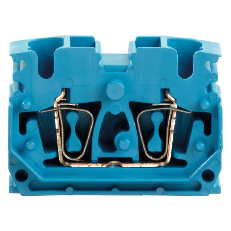 1704550000 - Blue Z-Series 2.5 mm² Feed-Through Terminal with Tension-Clamp  (Pack of 100)