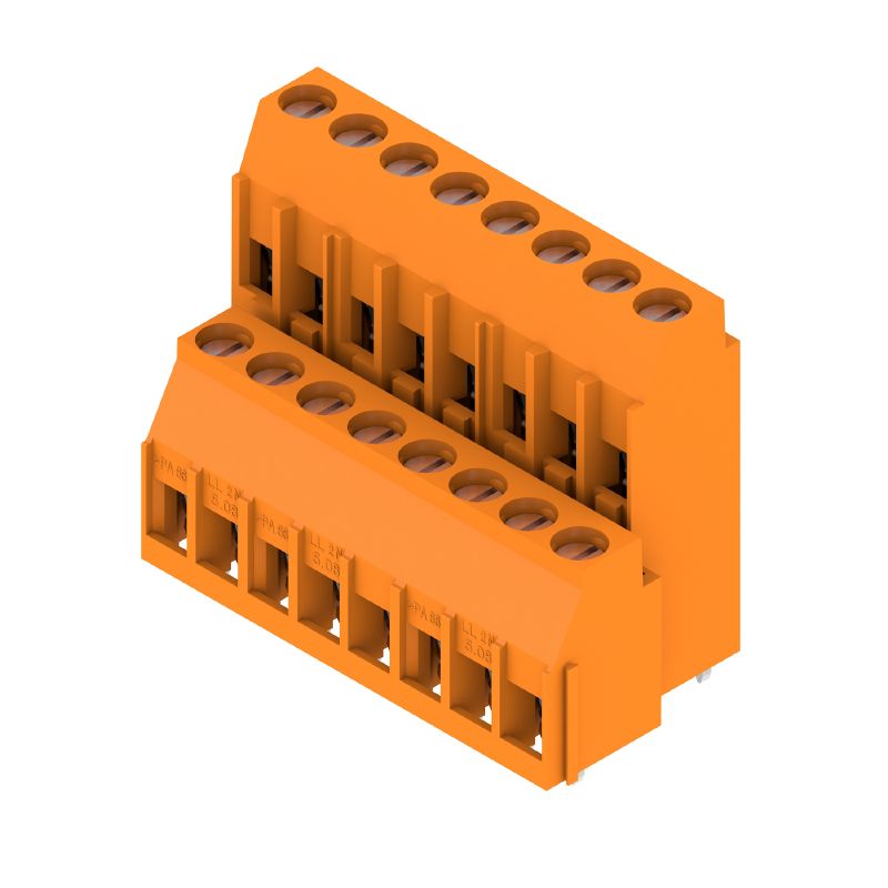 1977520000 - Orange PCB Terminal, 5.08mm, 16 Poles, 90-Degree Angle  (Pack of 20)