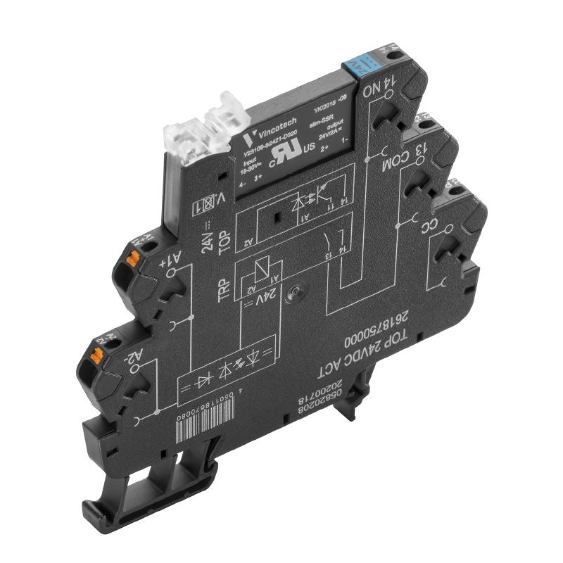 2618750000 - 24VDC Solid-State Relay, 2A Push-In Connection  (Pack of 10)